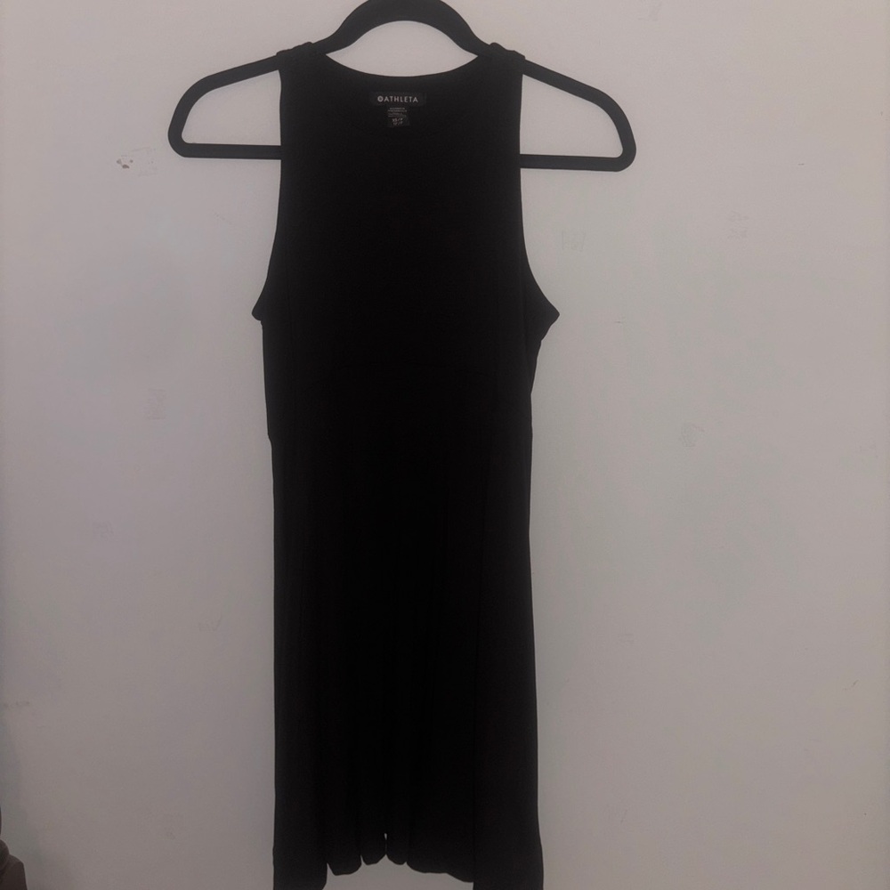 Athleta Black Sleeveless Midi Dress XS